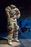 Washington, DC, USA - The last spacesuit worn on the moon, made for and worn by astronaut Eugene A. Cernan, commander of the Apollo 17 mission in December 1972. It had approximately 26 layers of materials, with a portable life support system and other components, all weighing approximately 84 kilograms here on earth.