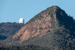 Warrumbungle NP, NSW, Australia, 2012 - View to the Siding Spring Observatory, part of the Research School of Astronomy & Astrophysics at the Australian National University; it incorporates the Anglo-Australian Telescope along with other telescopes owned by the Australian National University, the University of New South Wales, and other institutions.