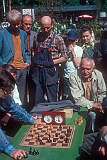 Stockholm, Sweden, 1973 - Playing chess in Kungsträdgården park.